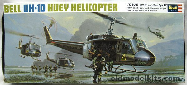 Revell 1/32 Bell Huey Helicopter UH-1D, H286 plastic model kit